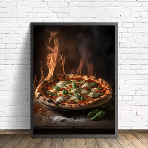 مطعم بيتزا همبرغر لذيذ هوت دوج آيس كريم جدار فن المطبخ أو ديكور المنزل - Product Image 4