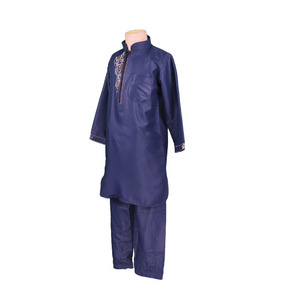 Tela islámica brillante Boy <span class=keywords><strong>Kaftan</strong></span> 2 piezas con Pantalon Jalabiya Tamaño 30-52 Tamaño - Product Image 2
