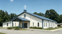 Structure en acier préfabriquée de haute qualité pour église, avec aménagement intérieur personnalisé, légère, installation rapide