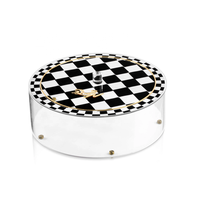Boîte à Matzah en Lucite Judaïsme Judaica Pesach Collection Waterdale Cadeaux juifs pour la Pâque Boîtes à Matzah en Lucite Onyx