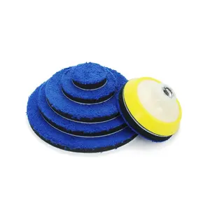 Buffing King 6.5" Inch Microfiber Fast Finishing Polishing Pads Buffing Compound Pads For Car Wax Collection Finishing Pad