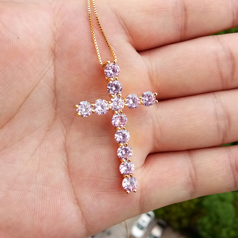 box chain pink gold