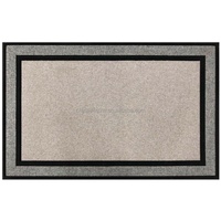 Tapis de porte en polyester gris, blanc de course automobile, vierge, pour sublimation