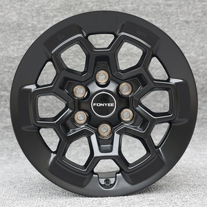ล้ออัลลอยด์ Fonyee 17 <span class=keywords><strong>18</strong></span> นิ้ว สีดำด้าน สำหรับรถออฟโรด PCD 6x139.7 สำหรับ Toyota Hilux <span class=keywords><strong>Fortuner</strong></span> 4x4 รถ<span class=keywords><strong>ก</strong></span>ระบะ SUV - Product Image 2