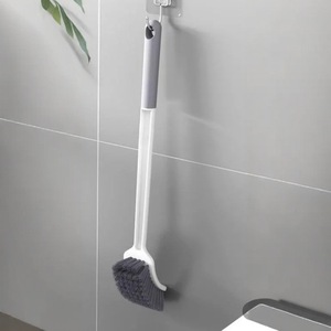 <b>Long</b>-<b>Handled</b> <b>Toilet</b> <b>Brush</b> Nylon Bristles Clean <b>Toilet</b> Household Use - Product Image 3