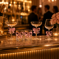 Verres à nœud papillon en gros – Plusieurs styles et tailles – Gobelet, mug, tumbler rose à ruban – Esthétique, mignon, girly, coquette – Idéal comme cadeau