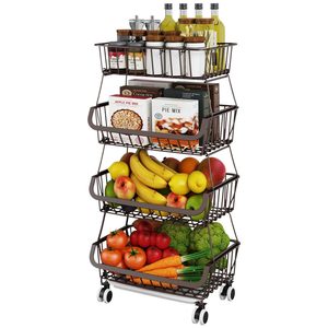 Carrito <span class=keywords><strong>con</strong></span> <span class=keywords><strong>Ruedas</strong></span> para Isla <span class=keywords><strong>de</strong></span> Cocina, Cesta <span class=keywords><strong>de</strong></span> Almacenamiento <span class=keywords><strong>de</strong></span> Frutas y Verduras <span class=keywords><strong>de</strong></span> Alambre Metálico, Organizador <span class=keywords><strong>con</strong></span> <span class=keywords><strong>Ruedas</strong></span>, Contenedor <span class=keywords><strong>de</strong></span> Almacenamiento <span class=keywords><strong>de</strong></span> Alimentos - Product Image 2