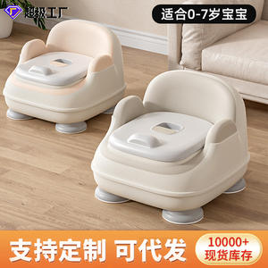 ที่นั่งฝึกขับถ่ายสำหรับเด็ก ขนาดใหญ่ พร้อมพนักพิงยางนุ่มและดีไซน์ป้องกันน้ำกระเด็น - Product Image 5