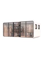 Maison moderne préfabriquée Emballage capsule spatiale Maison mobile intégrée