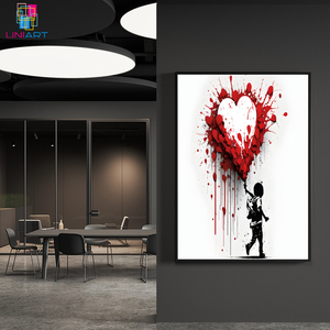 Stampa UNIART ispirata all'iconica Street Art <span class=keywords><strong>Banksy</strong></span> Graffiti <span class=keywords><strong>di</strong></span> <span class=keywords><strong>Banksy</strong></span> stampa su tela per la decorazione della casa - Product Image 2