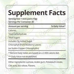 Polvere di Clorofilla Organica Amaz Costom, Integratore Alimentare Naturale per il Supporto Quotidiano alla Disintossicazione - Product Image 6