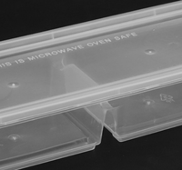 Contenedor de Sushi de PP de Grado Alimenticio, Libre de BPA, con Compartimentos Individuales, Dobles y Triples, Apto para Microondas, con Tapa, para Restaurantes y Comida para Llevar