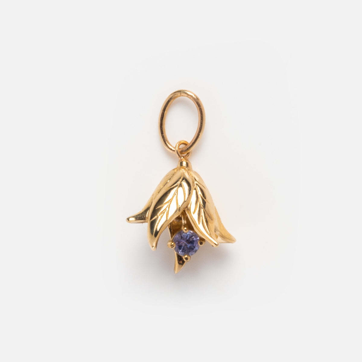 Pendentif houx doré de décembre
