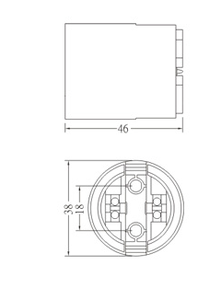 حامل مصباح E27 ذو جودة عالية وأسس لولبية مصنوعة من البلاستيك لتلبية احتياجات الإضاءة المختلفة بواسطة Lampholder - Product Image 2