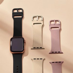 Bracelet en silicone pour homme 49 mm 45 mm 44 mm pour <span class=keywords><strong>Apple</strong></span> <span class=keywords><strong>Watch</strong></span> Ultra 3 2 Series 11 10 9 8 <span class=keywords><strong>SE</strong></span> 3 2 Sport - Product Image 4