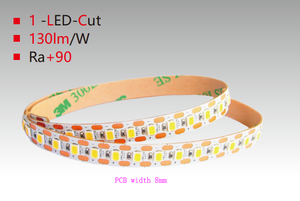 CRI90 + 3mm/4mm/5mm/6mm/8mm/10mm LED Bande Lumineuse 1LED Coupe 100lm/w CUL CE ROUHS UL Flexible Découpable Bande Lumière Usine Vente - Product Image 5