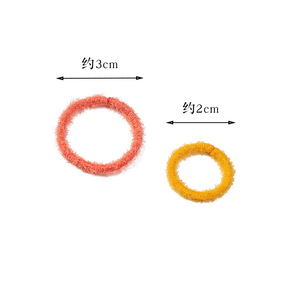 Attaches pour cheveux colorées pour enfants, 100 pièces, accessoires pour cheveux aux couleurs bonbons, utilisation quotidienne, cordes élastiques pour cheveux d'enfants - Product Image 2