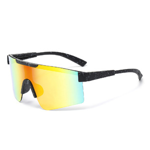 Sunglasses 2522 <b>Large</b> <b>Frame</b> Metal PC Lens UV400 Protection Unisex Outdoor Cycling Fashionable Colorful - Product Image 4