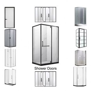 Agent d'achat Chine : Porte de douche en verre articulée en acier inoxydable, style moderne, portable - 1688 Décoration intérieure tout-en-un - Product Image 1