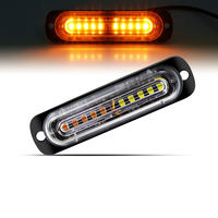 10 LED Superhelle LKW-Seitenleuchte Aluminium-Gitter Blitzlicht Warnleuchte für Autos 12V 24V Neuzustand
