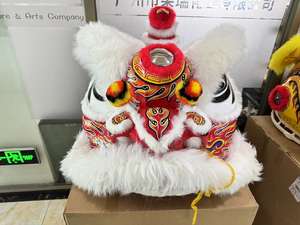 Traje de baile de León artesanal de China <span class=keywords><strong>para</strong></span> adultos, traje de actuación de tamaño Normal <span class=keywords><strong>para</strong></span> <span class=keywords><strong>dos</strong></span> <span class=keywords><strong>personas</strong></span>, traje de León de baile de cultura china - Product Image 5