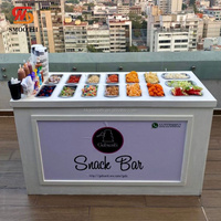 Carrito de Dulces Blanco Moderno y Elegante para Bodas y Fiestas, Plegable, de Madera, para Exhibición de Postres y Bocadillos, Decoración para Eventos y Cumpleaños