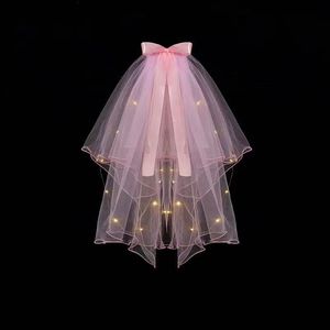 Velo <span class=keywords><strong>LED</strong></span> Multicolore Luminoso per Futura Sposa - Ramadan, Diwali, San Valentino e Feste di Laurea - 3 Modalità, 6-8 Ore di Illuminazione - Product Image 3