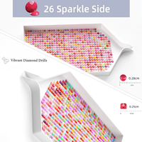 Peinture diamantée Portrait Femme Mince à succès – Kits de peinture diamantée carrée pour la décoration intérieure