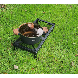 Estufa de <span class=keywords><strong>Gas</strong></span> de Hierro Fundido de Alta Resistencia con 2 Quemadores |   <span class=keywords><strong>Cocina</strong></span> Portátil de Propano LPG <span class=keywords><strong>para</strong></span> Camping, RV, Patio y Uso Comercial con Calentamiento Rápido - Product Image 5