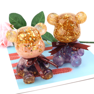 Artisanat populaire de guérison, vente en gros de gravier de cristal naturel poli, sculptures en cristal de résine pour la décoration - Product Image 4