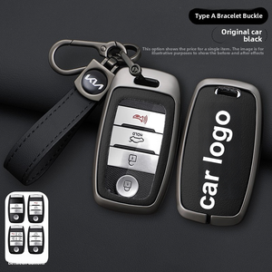 Coques de protection métalliques pour clés de voiture Kia K3 Sportage R Fe K5, K2 Alto, Kia KX3, K4 KX5, KX Cross, Stonic - Product Image 3