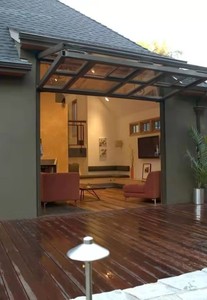 Prezzo di fabbrica verticale finestra pieghevole in alluminio telaio della finestra colore personalizzabile ascensore elettrico pieghevole in vetro porta del <span class=keywords><strong>Garage</strong></span> - Product Image 6