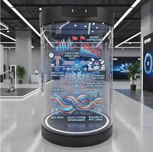 Pantalla Transparente Interactiva 3D de Alta Resolución con IA Humana para Exhibición en Interiores, Educación, Centros Comerciales, Comercio Minorista y Holografía - Product Image 5