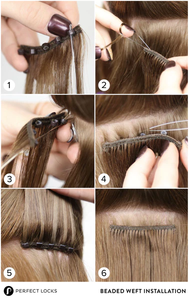 批发工厂价格优质扭结直微珠纬纱双拉人发延伸 - Product Image 5