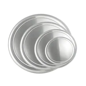 Plateau rond en aluminium pour pizza, 8/10 pouces, ustensile de cuisine