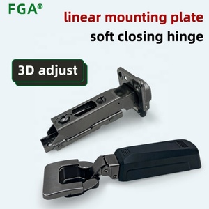Bisagra Lineal Oculta 3D Ajustable de Cierre Suave para Gabinetes de Cocina, Copa de 35mm de Diámetro, Bidireccional - Product Image 2