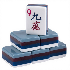<span class=keywords><strong>Mahjong</strong></span> Confetti 4 couches Oohmyy, jeu américain de tuiles de <span class=keywords><strong>mahjong</strong></span>, grand jeu de <span class=keywords><strong>mahjong</strong></span> en acrylique rose et vert, personnalisé pour Noël, ensemble de voyage - Product Image 3