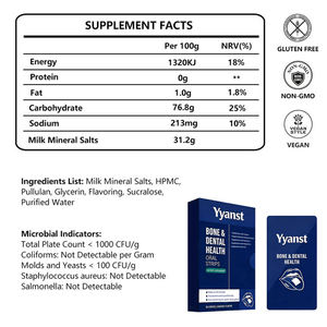 OEM/ODM Vitaminas Veganas Bajas en Grasa con Minerales para Apoyar la Absorción de Nutrientes, Tiras Orales Disolubles para Adultos para la Salud Ósea - Product Image 5