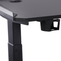 Bureau électrique ergonomique noir pour ordinateur de Gaming, double moteur, hauteur réglable, pour la maison ou le bureau