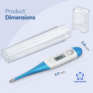 ميزان حرارة رقمي طبي مقاوم للماء للاستخدام المنزلي لقياس درجة حرارة جسم الإنسان - Product Image 6