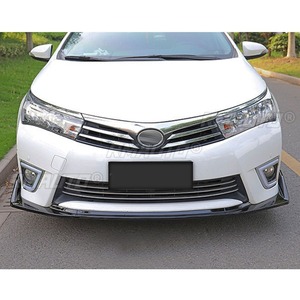 Pour Toyota Corolla 2014-2017 : Kit Carrosserie Complet (Lame de Pare-chocs Avant, Diffuseur, Protection de Pare-chocs) Noir Brillant – Pièce de Modification - Product Image 3