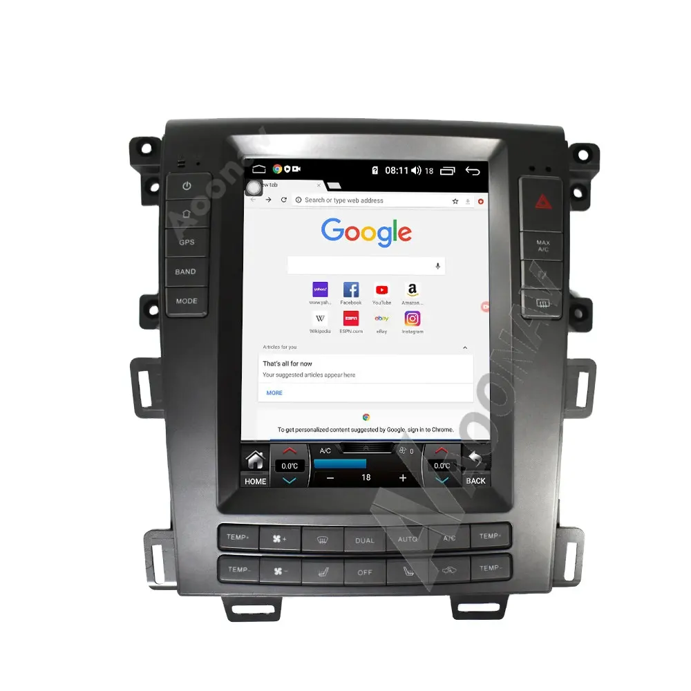 Автомобильная стереосистема tesla с вертикальным экраном для ford edge 2012, 2013, 2014, автомобильное радио, мультимедийный плеер, система GPS-навигации, магнитофон
