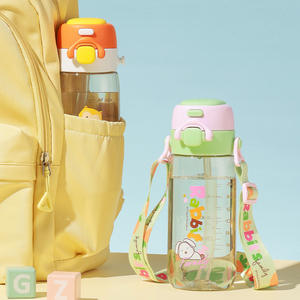PINKAH Nueva Botella de Agua de Dibujos Animados de 620 ml, Duradera, Libre de BPA, a Prueba de Fugas, de PPSU, con Correa y Pajita para Niños, Escuela, Deportes, Viajes - Product Image 5