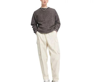 Sudaderas con Capucha para Hombre, Oferta, Ropa Urbana, Sudadera Vintage con Lavado Ácido, Sudadera de Manga Regular para Hombre - Product Image 5