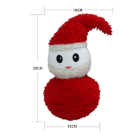 Vente en gros d'arbres de Noël Père Noël jouets pour animaux de compagnie jouets pour chiens de compagnie Wit Squeaker jouets sur le thème de Noël