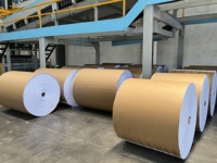 Papier de démoulage en pâte de bois écologique imperméable en rouleau jumbo, enduit de silicone d'un côté, pour bandes adhésives - Vente en gros