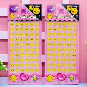 Nuevas pegatinas de diamantes 3D con cara sonriente XY-034, de dibujos animados para niños, para caras tristes, de PVC, papel, modernas y minimalistas - Product Image 5