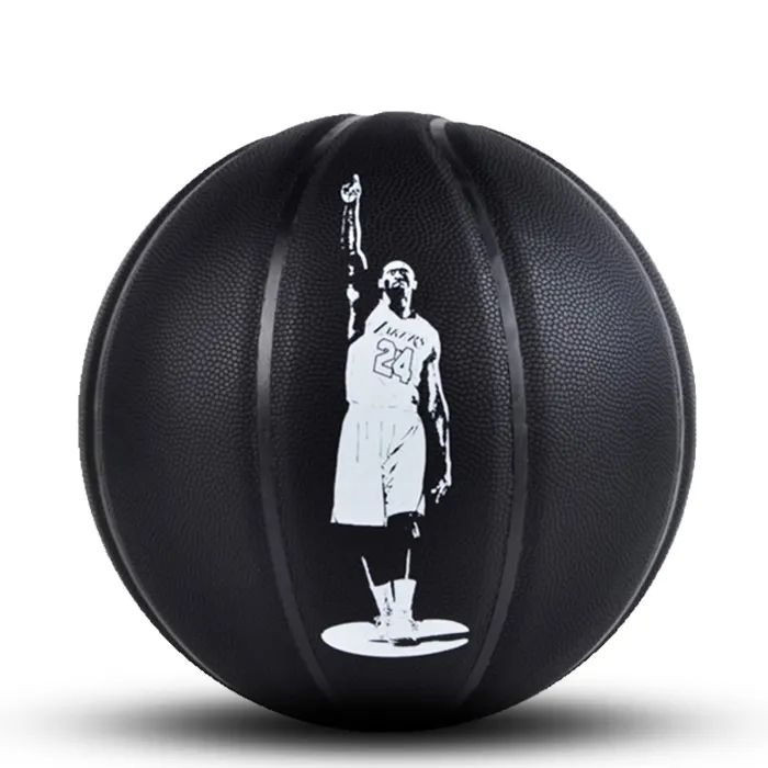 Laser custom basketball with no minimum order outdoor and indoor game ball in bulk street basketball