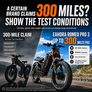จักรยานไฟฟ้า eAhora Romeo Pro 3 มอเตอร์คู่ ระยะทางไกล ระบบกันสะเทือนเต็มรูปแบบ สำหรับขับขี่ออฟโรด - Product Image 5
