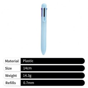 Bolígrafo Retráctil de Plástico de Color Sólido para Oficina, con Clip y Logotipo - Product Image 3